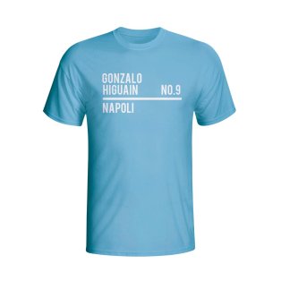 Gonzalo Higuain Napoli Squad T-shirt (sky)