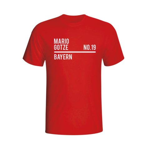 Mario Gotze Bayern Munich Squad T-shirt (red) - Kids