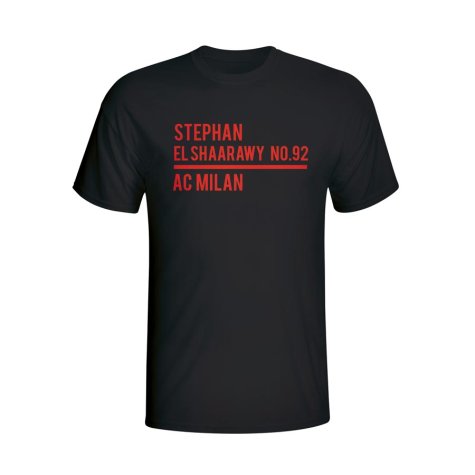 Stephen El Shaarawy Ac Milan Squad T-shirt (black) - Kids