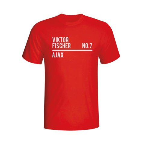 Viktor Fischer Ajax Squad T-shirt (red) - Kids