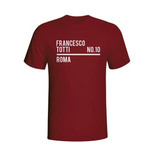 Francesco Totti Roma Squad T-shirt (maroon)
