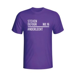Steven Defour Anderlecht Squad T-shirt (purple) - Kids