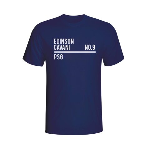 Edinson Cavani Psg Squad T-shirt (navy)