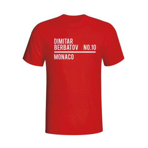 Dimitar Berbatov Monaco Squad T-shirt (red) - Kids