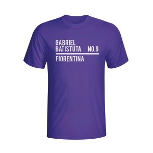 Gabriel Batistuta Fiorentina Squad T-shirt (purple) - Kids