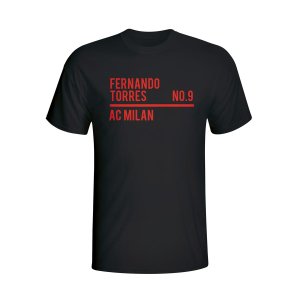 Fernando Torres Ac Milan Squad T-shirt (black) - Kids