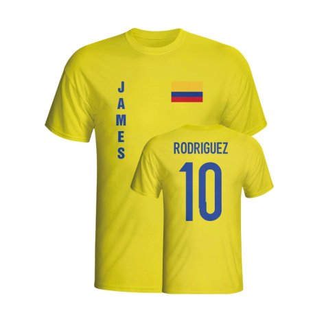 James Rodriguez Colombia Flag T-shirt (yellow)