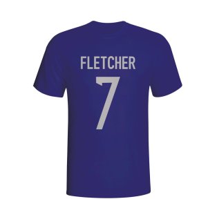Darren Fletcher Scotland Hero T-shirt (navy)