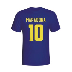 Diego Maradona Boca Juniors Hero T-shirt (navy)