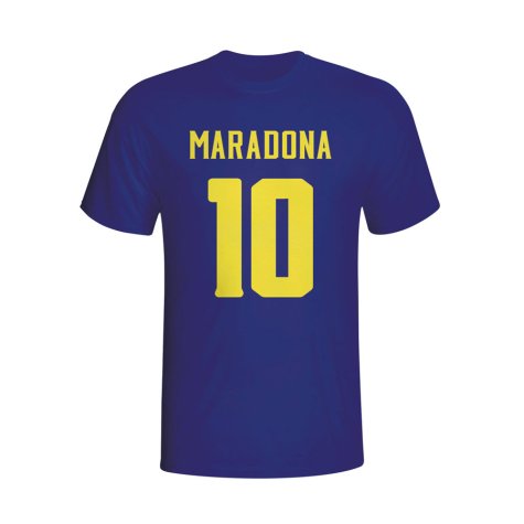 Diego Maradona Boca Juniors Hero T-shirt (navy)