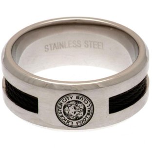 Leicester City FC Black Inlay Ring Large