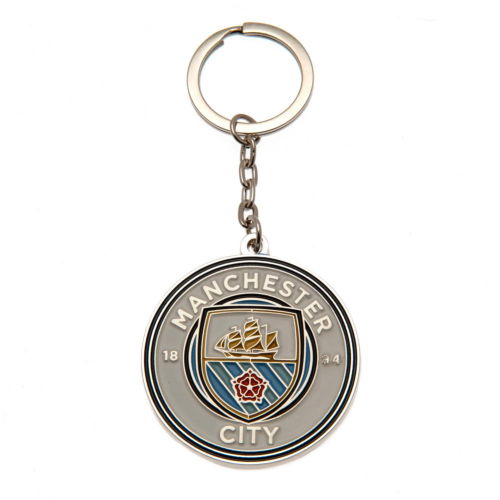 Manchester City FC Crest Keyring  Manchester City FC Crest Keyring