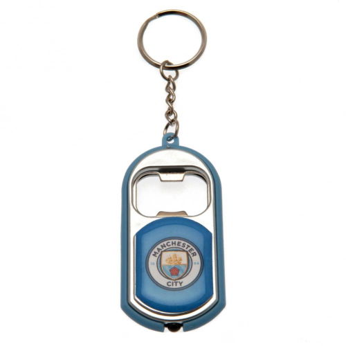 Manchester City FC Keyring Torch Bottle Opener  Manchester City FC Keyring Torch Bottle Opener