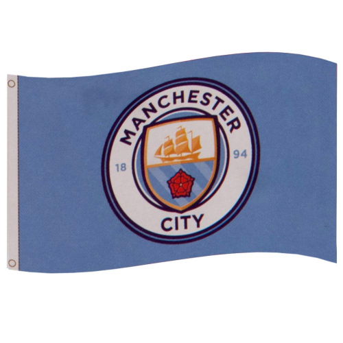 Manchester City FC Core Crest Flag  Manchester City FC Core Crest Flag