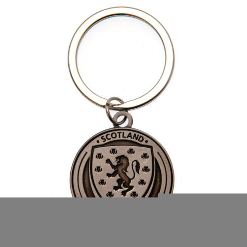 Scottish FA Antique Silver Crest Keyring