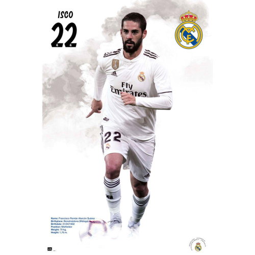 Real Madrid FC Poster Isco 59 Real Madrid FC Poster Isco 59