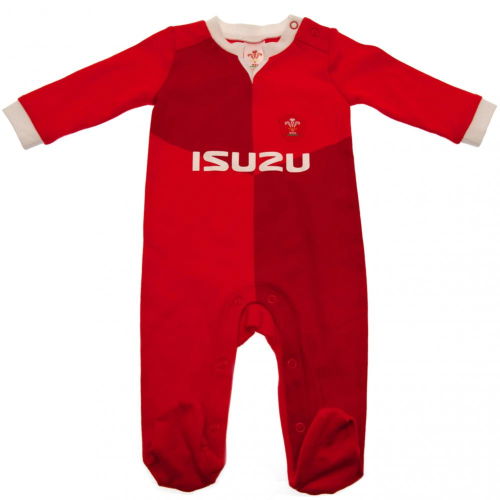 Wales RU Sleepsuit 9/12 mths QT  Wales RU Sleepsuit 9/12 mths QT