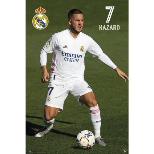 Real Madrid FC Poster Hazard 24 Real Madrid FC Poster Hazard 24