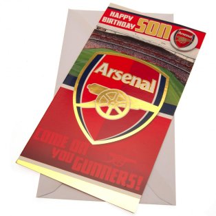 Arsenal FC Birthday Card Son