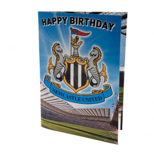 Newcastle United FC Musical Birthday Card