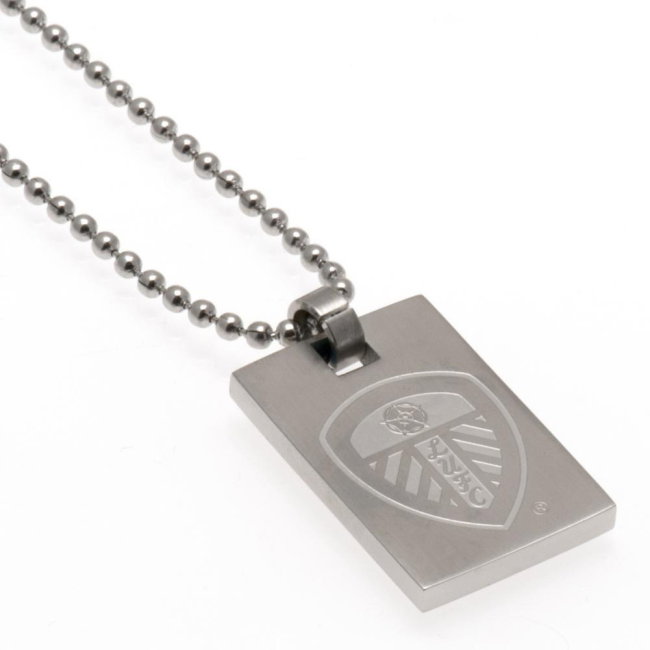 Leeds United FC Dog Tag & Chain
