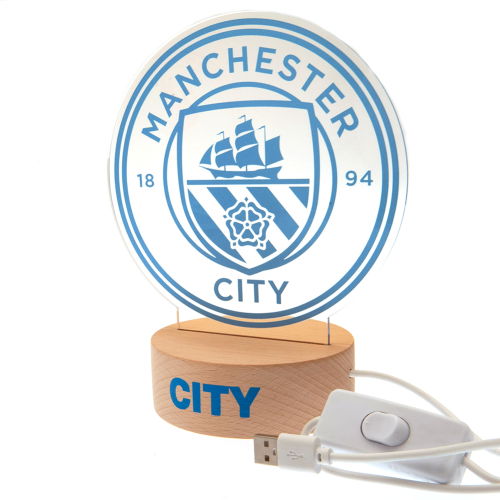 Manchester City FC LED Crest Light  Manchester City FC LED Crest Light