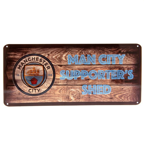 Manchester City FC Shed Sign  Manchester City FC Shed Sign