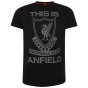 Liverpool FC This Is Anfield T Shirt Mens Black XL