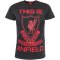Liverpool FC This Is Anfield T Shirt Mens Charcoal Small