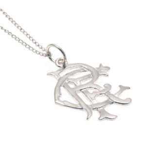 Rangers FC Sterling Silver Pendant & Chain Medium