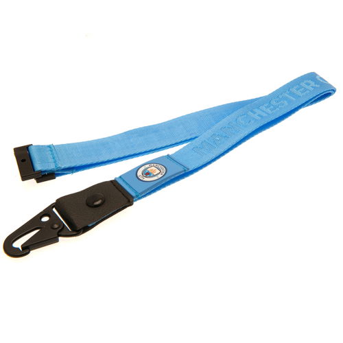 Manchester City FC Deluxe Lanyard  Manchester City FC Deluxe Lanyard