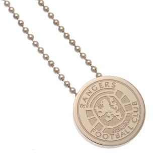 Rangers FC Ready Crest Stainless Steel Pendant & Chain