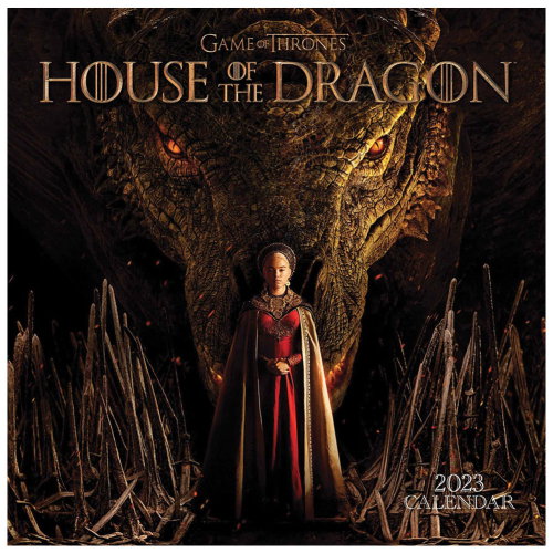 House Of The Dragon Square Calendar 2023