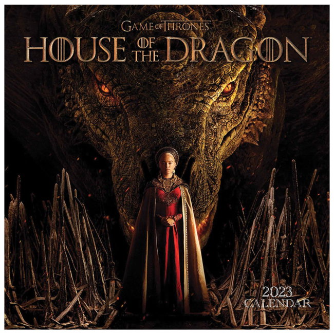 House Of The Dragon Square Calendar 2023