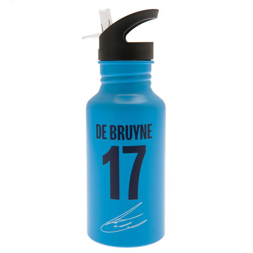 Manchester City FC Aluminium Drinks Bottle De Bruyne  Manchester City FC Aluminium Drinks Bottle De Bruyne