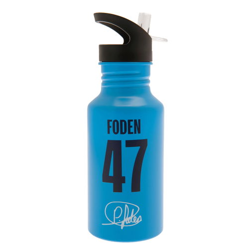 Manchester City FC Aluminium Drinks Bottle Foden  Manchester City FC Aluminium Drinks Bottle Foden