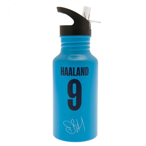 Manchester City FC Aluminium Drinks Bottle Haaland  Manchester City FC Aluminium Drinks Bottle Haaland
