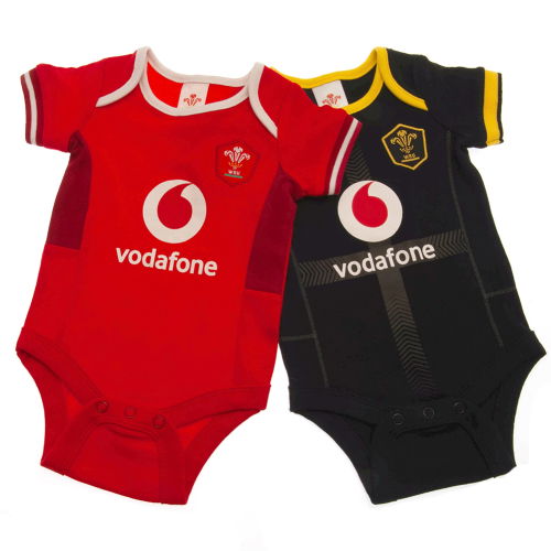 Wales RU 2 Pack Bodysuit 12/18 mths SP  Wales RU 2 Pack Bodysuit 12/18 mths SP