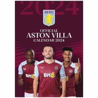 Aston Villa FC A3 Calendar 2024