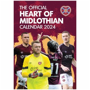Hearts FC A3 Calendar 2024