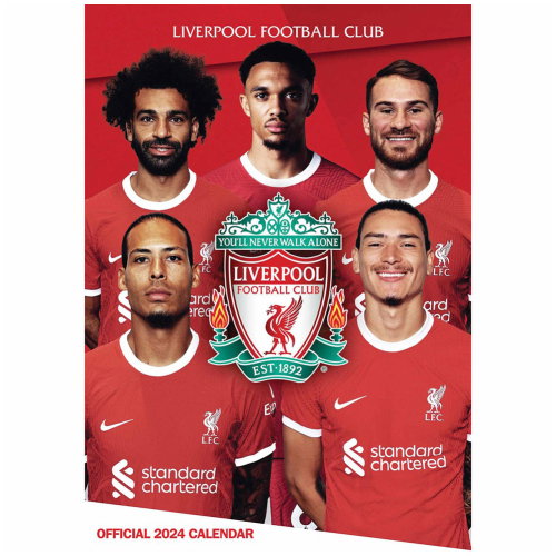 Liverpool FC A3 Calendar 2024