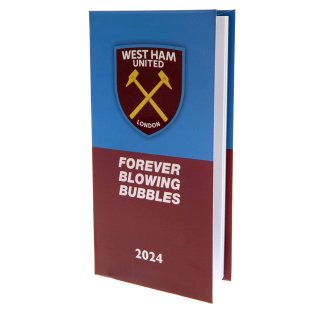 West Ham United FC Slim Diary 2024