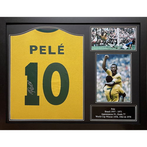 Brasil 1970 Pele Signed Shirt (Framed)  Brasil 1970 Pele Signed Shirt (Framed)