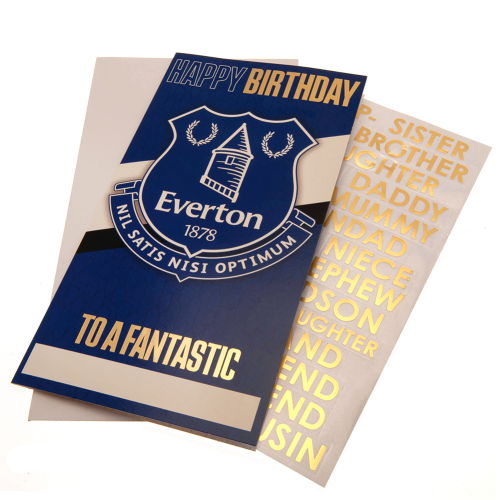 Everton FC Personalised Birthday Card  Everton FC Personalised Birthday Card
