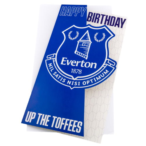 Everton FC Crest Birthday Card  Everton FC Crest Birthday Card