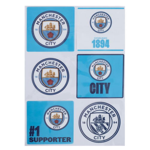 Manchester City FC Car Decal Set  Manchester City FC Car Decal Set