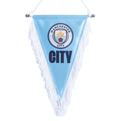 Manchester City FC Triangular Mini Pennant  Manchester City FC Triangular Mini Pennant