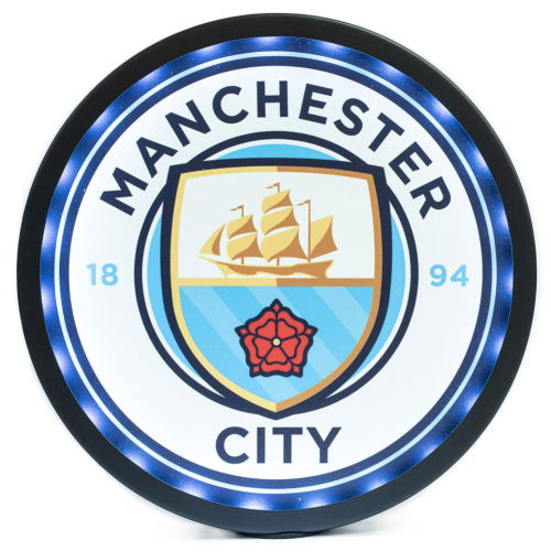 Manchester City FC Metal LED Logo Sign  Manchester City FC Metal LED Logo Sign