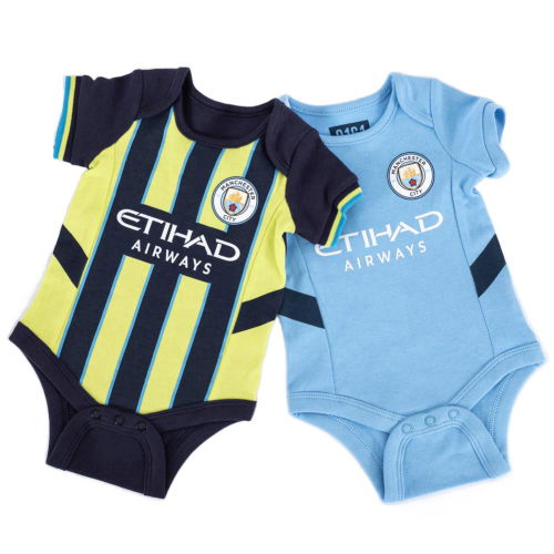Manchester City FC 24/25 Season 2 Pack Bodysuit 12-18 Mths  Manchester City FC 24/25 Season 2 Pack Bodysuit 12-18 Mths