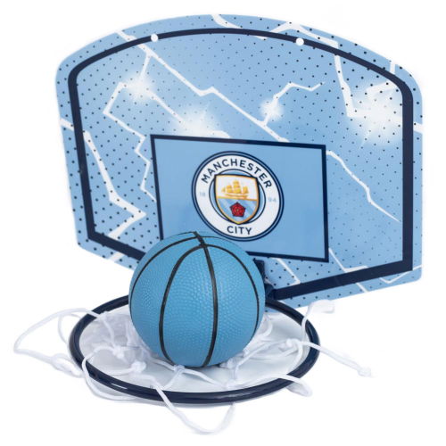 Manchester City FC Mini Basketball Set  Manchester City FC Mini Basketball Set